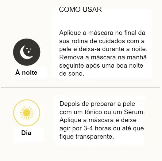 Pele de Cristal - Bio Colágeno - Máscara de Ação Profunda