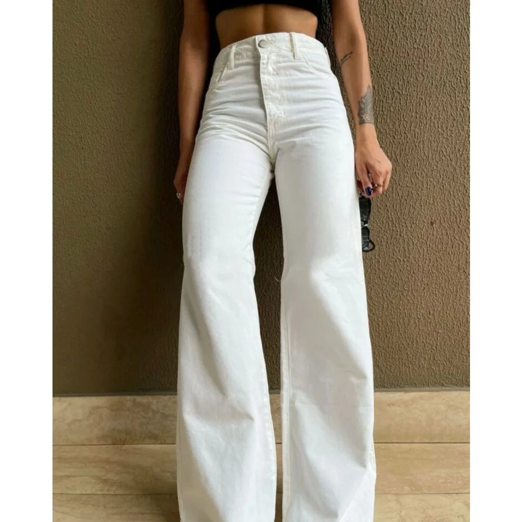 Calça Wide Leg Pantalona Jeans