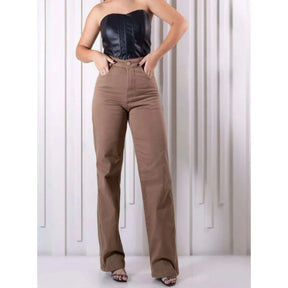 Calça Wide Leg Pantalona Jeans