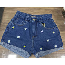 Short Jeans Feminino Com Estampas