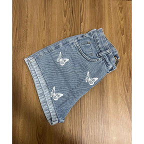 Short Jeans Feminino Com Estampas