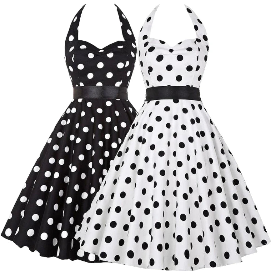 Roupas De Verão Polka Dot Vintage