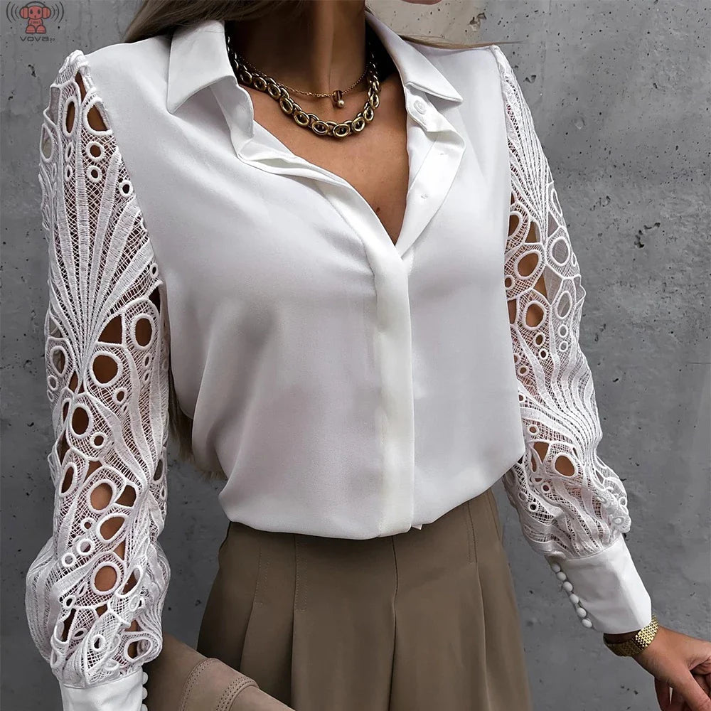 Camisa Feminina Chique Vintage